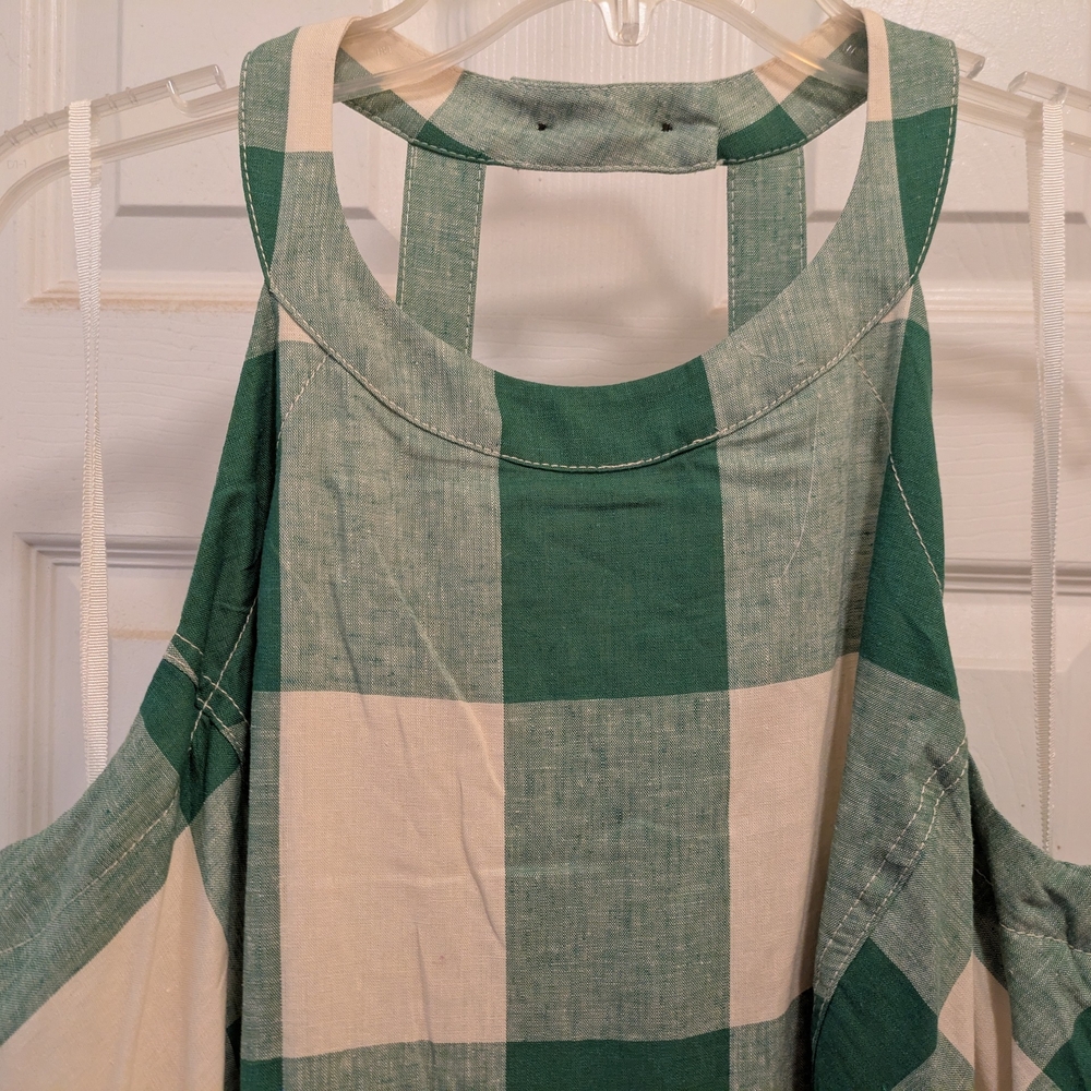 Enchanting Green Halter Dress -- For Garden Parties, Engagements, Weddings